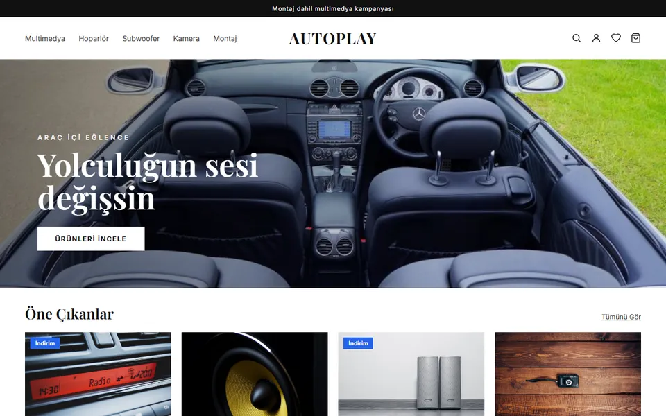 AutoPlay ana sayfası