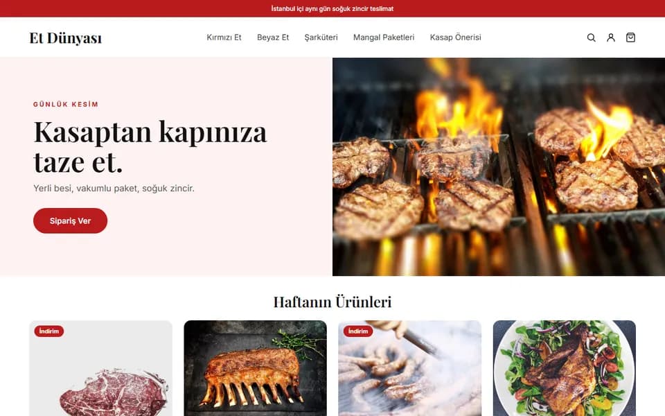 Et Dünyası ana sayfası