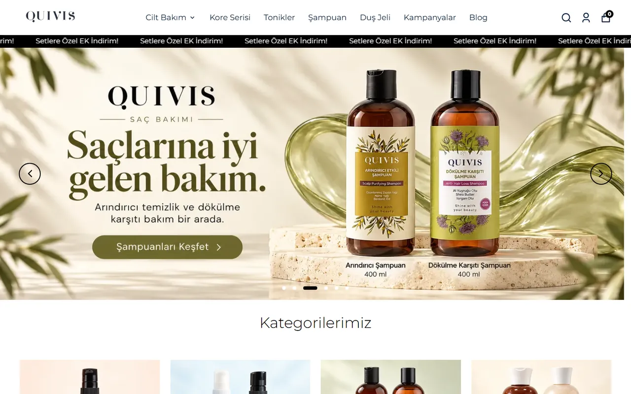 Quivis ana sayfası